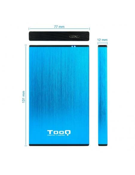 Tooq TQE-2527BL Caja HDD 2.5" USB 3.1 Gen1/USB 3.0