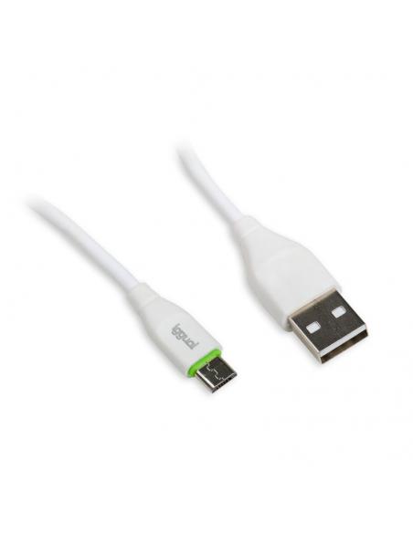 iggual cable USB-A/micro-USB 100 cm blanco