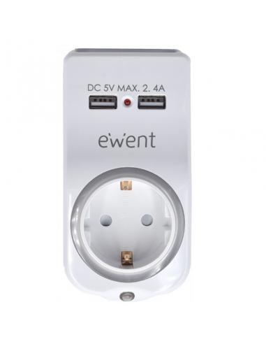 Ewent Cargador USB 4en1 2.4A