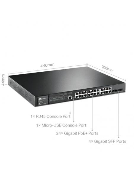 TP-Link TL-SG3428MP Switch 24xGB PoE L2 4xSFP Rack