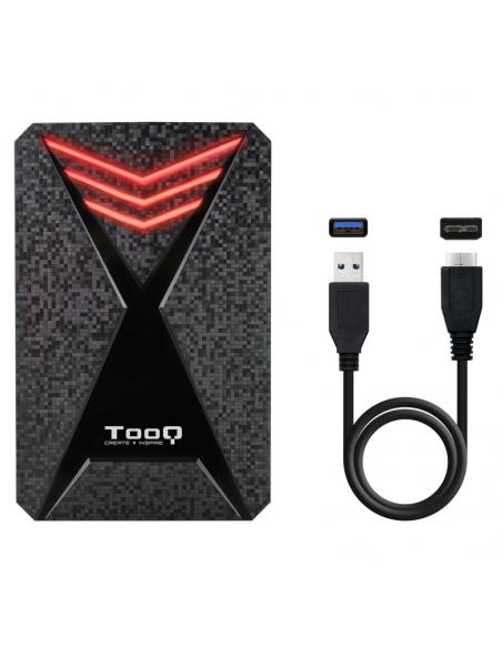 Tooq TQE-2550RGB Caja 2.5" USB 3.1Gen1 LED Colores