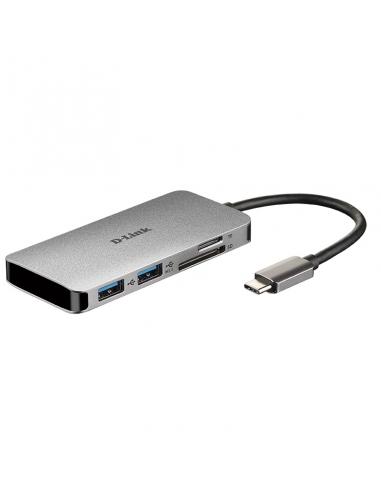 D-Link DUB-M610 Hub USB-C 6 en 1 HDMI/CardRead