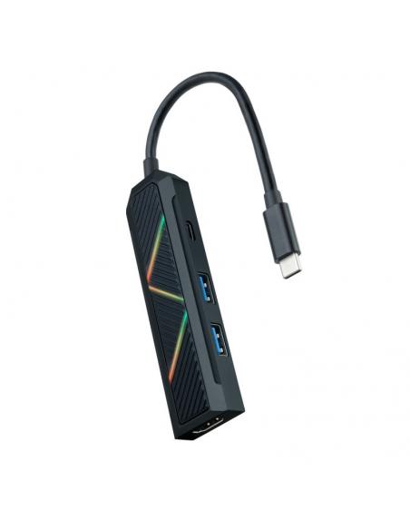 Nanocable Hub USB-C 4 en 1 USB-A+USB-C+HDMI