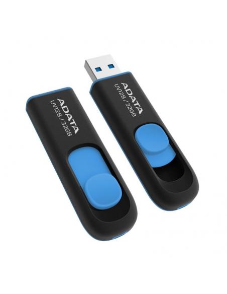 ADATA Lapiz Usb UV128 32GB USB 3.2 Negro/Azul