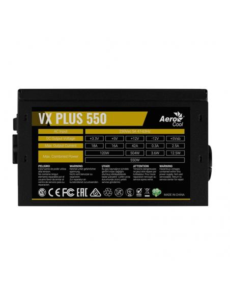 Aerocool Fuente VXPLUS 550W 12c PMW PCI-E 6PIN