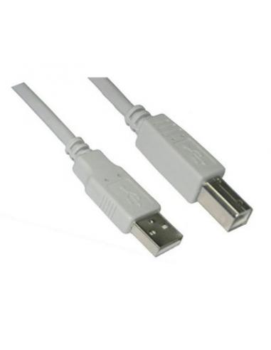 Nanocable Cable USB 2.0 A/M-B/M, Beige, 1.8 m