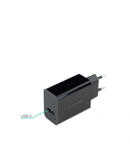 Nanocable Cargador 1 x USB 5V-2.1A Negro