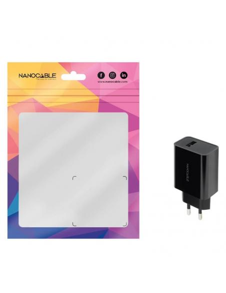 Nanocable Cargador 1 x USB 5V-2.1A Negro