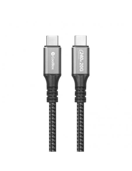 Coolbox Cable USB-C>USB-C 240W 20GBPS CARGA+DATOS
