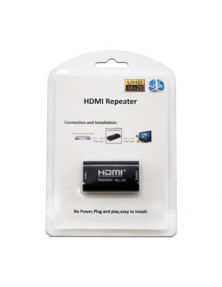 Nanocable Repetidor HDMI V1.4 A/H-A/H, Negro