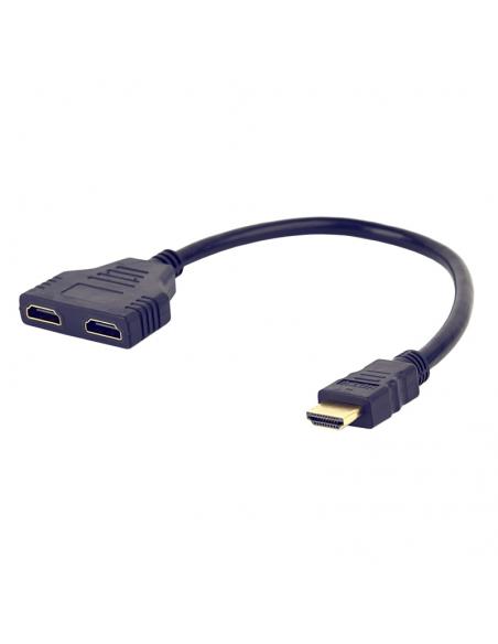 Gembird Cable Adaptador HDMI(M) a 2xHDMI(H) 0.2Mts