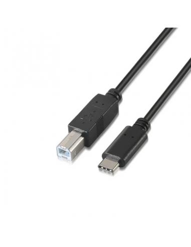 Aisens Cable USB 2.0 3A C/M-B/M Negro 1.0M