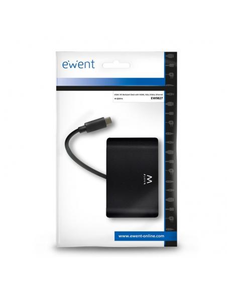 Ewent DOCKING STATION 4K USB-C a HDMI/VGA/HUB/USB
