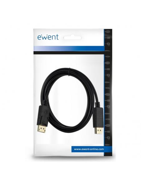 Ewent Cable Displayport 4k @ 60hZ, A/A AWG28, 3mt