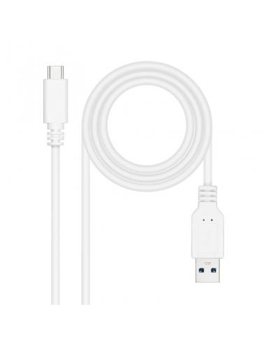 Nanocable Cable USB 3.1 Gen2 USB-C/A 2 M Blanco