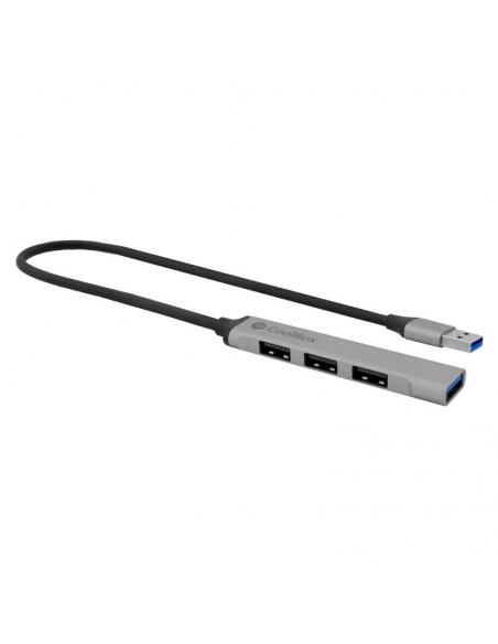 Coolbox HUB  ALU USB-A (1XUSB3.0+3XUSB2.0)