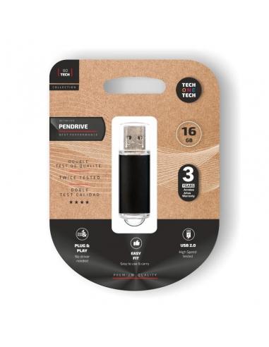 TECH ONE TECH Basic Pendrive 16Gb USB 2.0 Negro