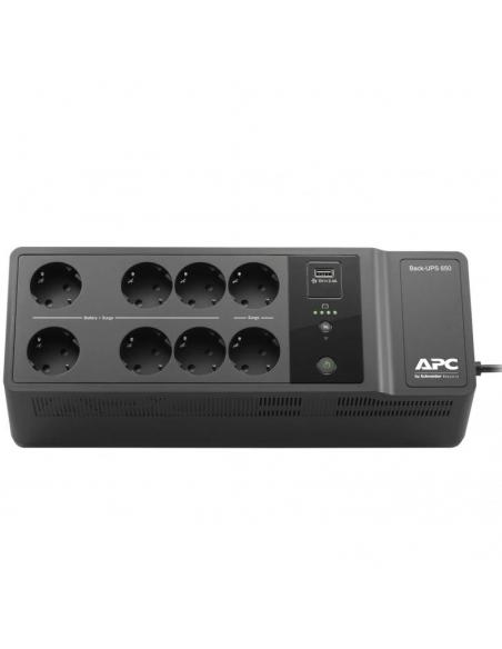 APC Back UPS 650VA/400W 8 tomas Schuko USB A+C