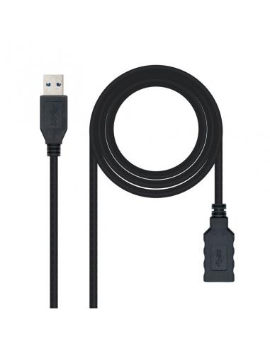 Nanocable Cable USB 3.0 Tipo A/M-A/H Negro 1.0 m