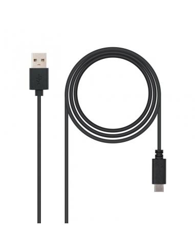 Nanocable Cable USB 2.0 3A Tipo USB-C/M-A/M 0.5 M
