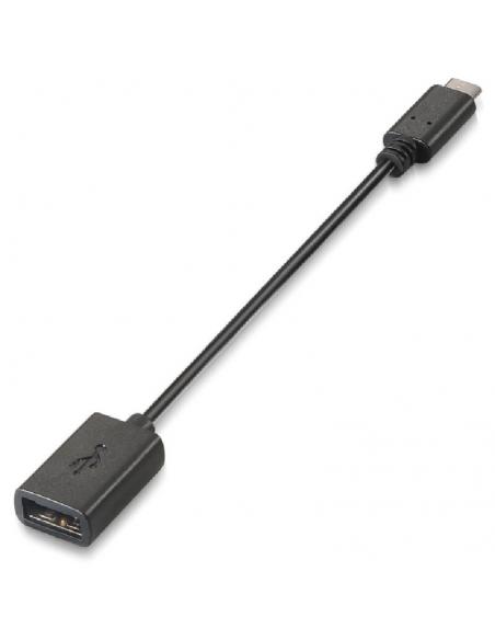 Nanocable Cable USB 2.0 3A, USB-C/M-A/F, 15cm