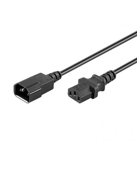 Ewent Cable alimentación VDE C14-C13, M/F, 1.80 m