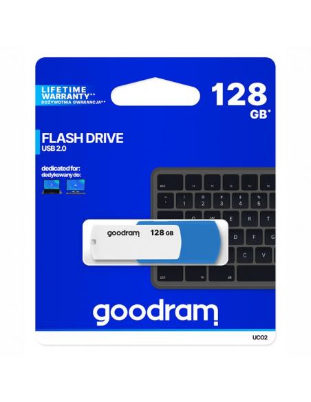 Goodram UCO2 Lápiz USB 128GB USB 2.0 Azul/Blanco