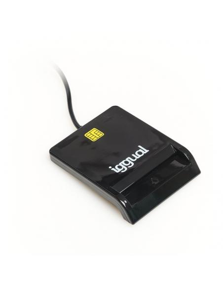 iggual Lector tarjetas ID DNI SIP USB 2.0 negro