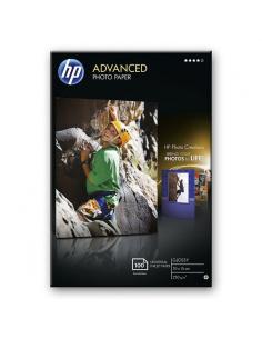 PAPEL HP FOTO GLOSSY ADVANCED SATINADO 10X15 CM 250 G/M2 100 (HOJAS) - Imagen 1