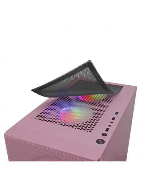 Mars Gaming Caja MCZ PREMIUM M-ATX 2X FRGB Rosa