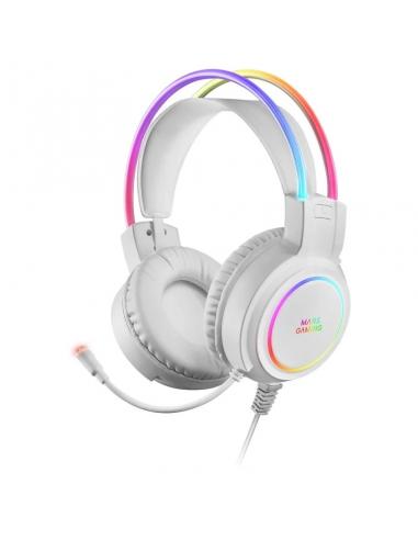MARS GAMING Auricular MHRGB PC/PS4/PS5/XBOX White