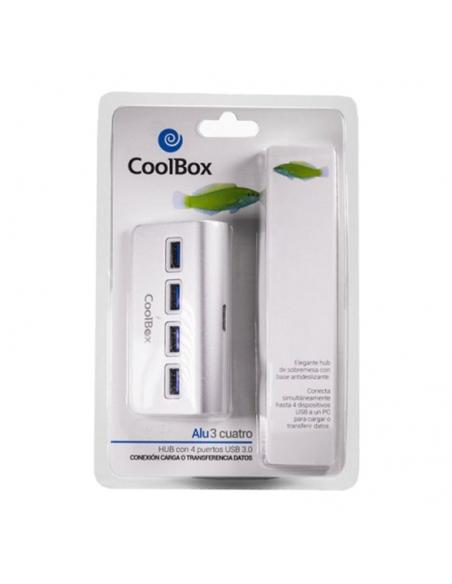 Coolbox HUB ALU-3 4 PUERTOS USB3.0