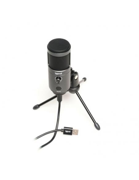 iggual Micrófono condensador Podcasting Pro gris