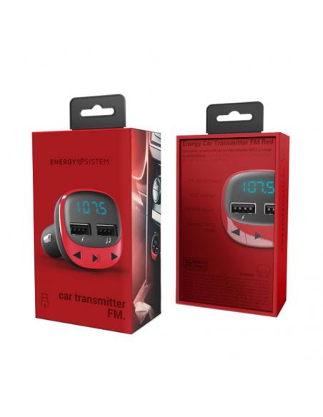 Energy sistem Car Transmitter FM Red (microSD,MP3)